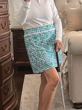 Pro Tour Golf, Tennis, Pickleball Skort Women’s Activewear Green, Blue, White XL